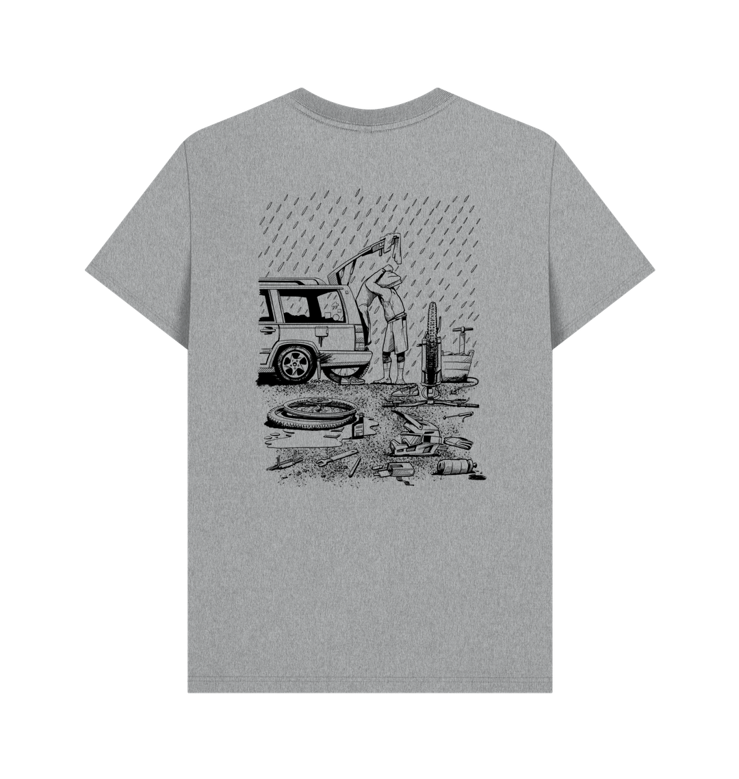 Athletic Grey Printed T-shirt