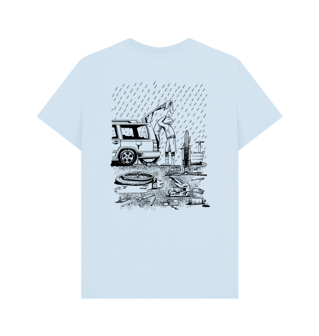 Sky Blue Printed T-shirt