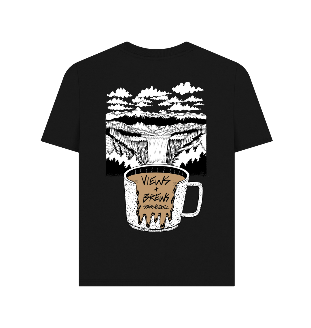 Black Printed T-shirt Back
