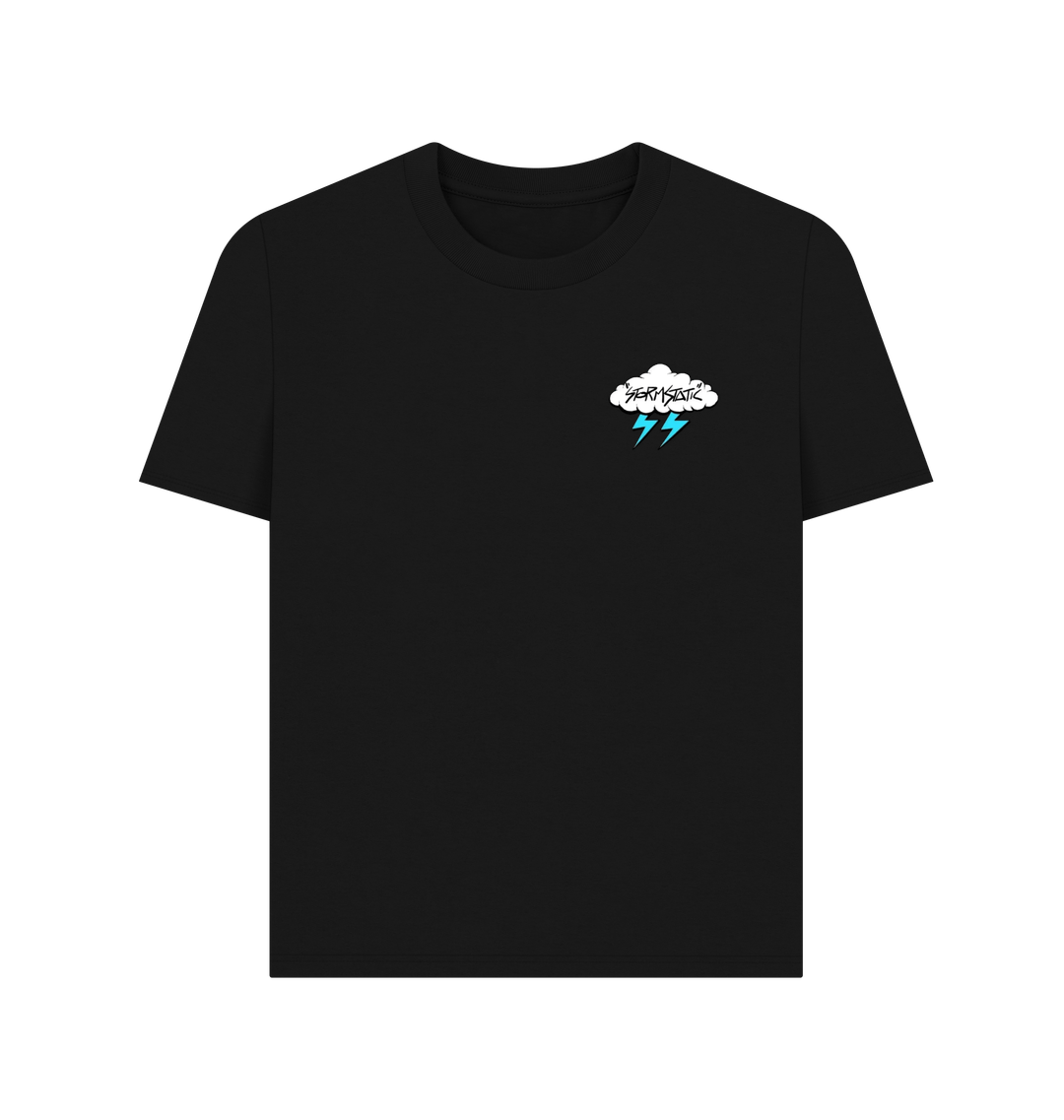 Black Printed T-shirt Front