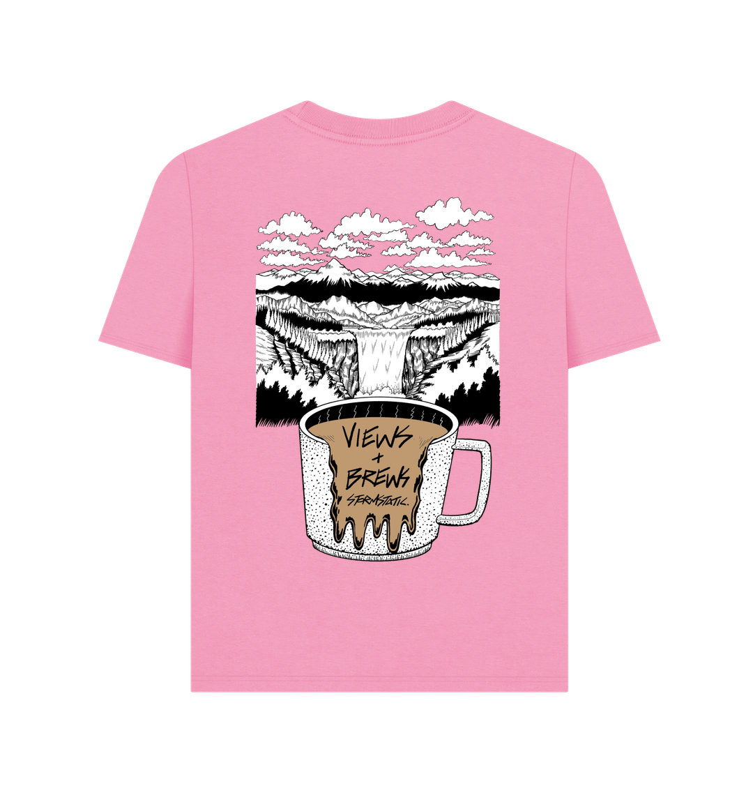 Rose Pink Printed T-shirt Back