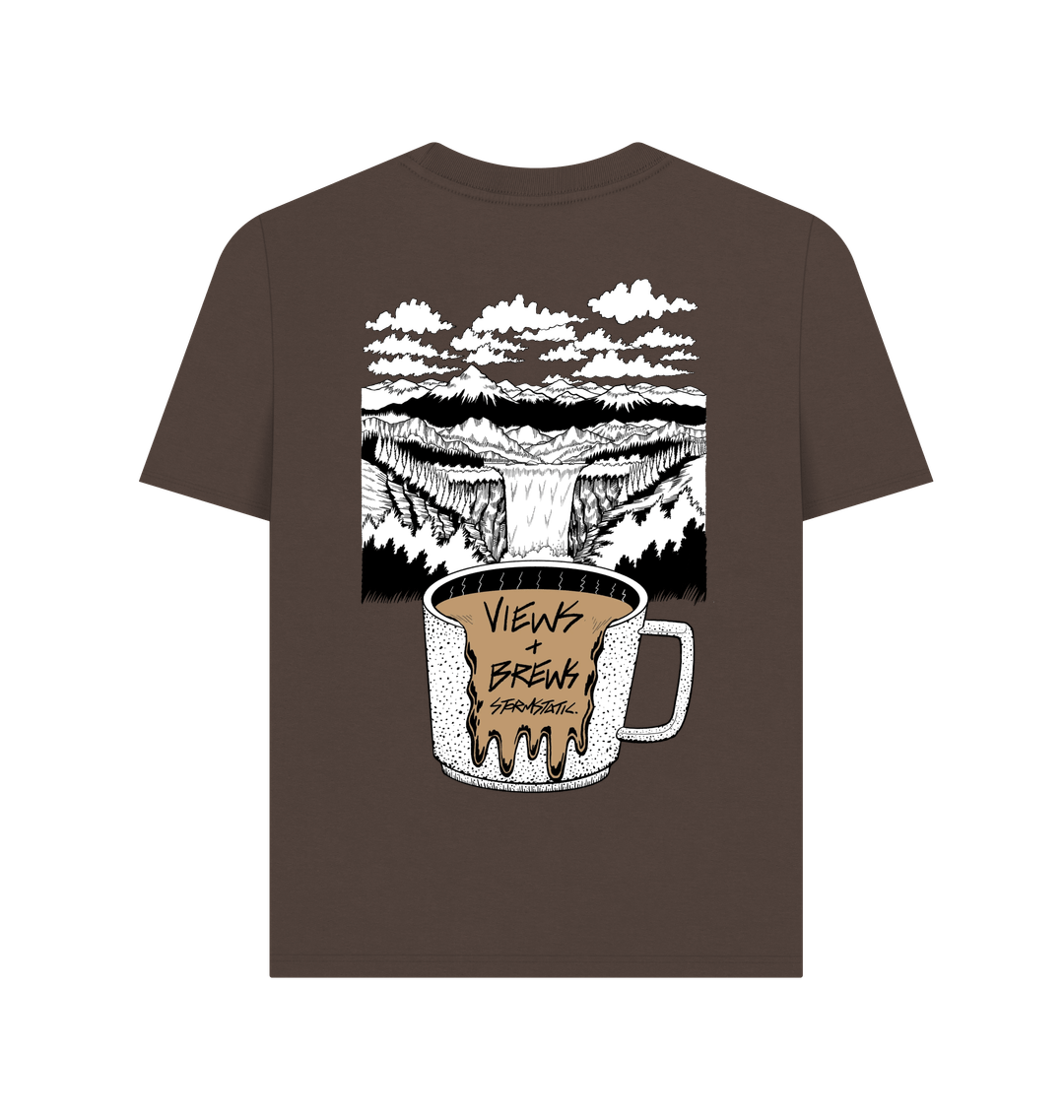Chocolate Printed T-shirt Back
