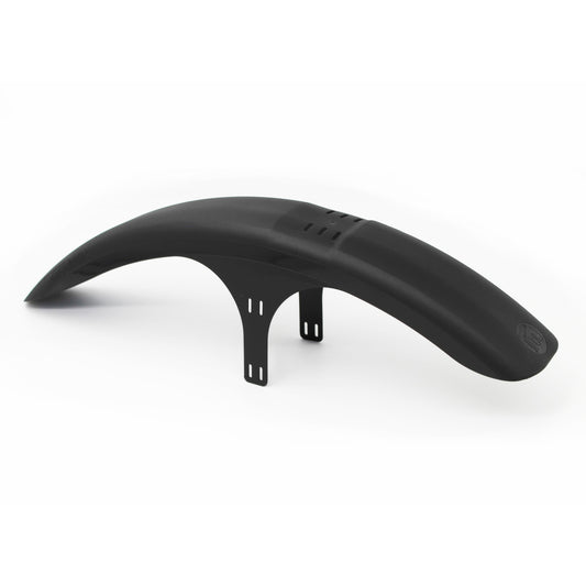 Mucky Nuts long front MugGuard mudguard, 3 quarter view, recycled plastic, cycling gifts, mtb gift ideas