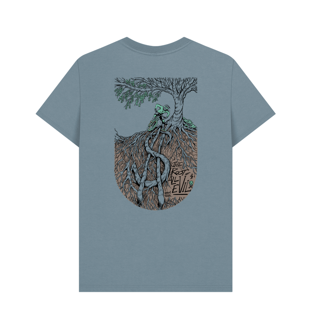 Stone Blue Printed T-shirt