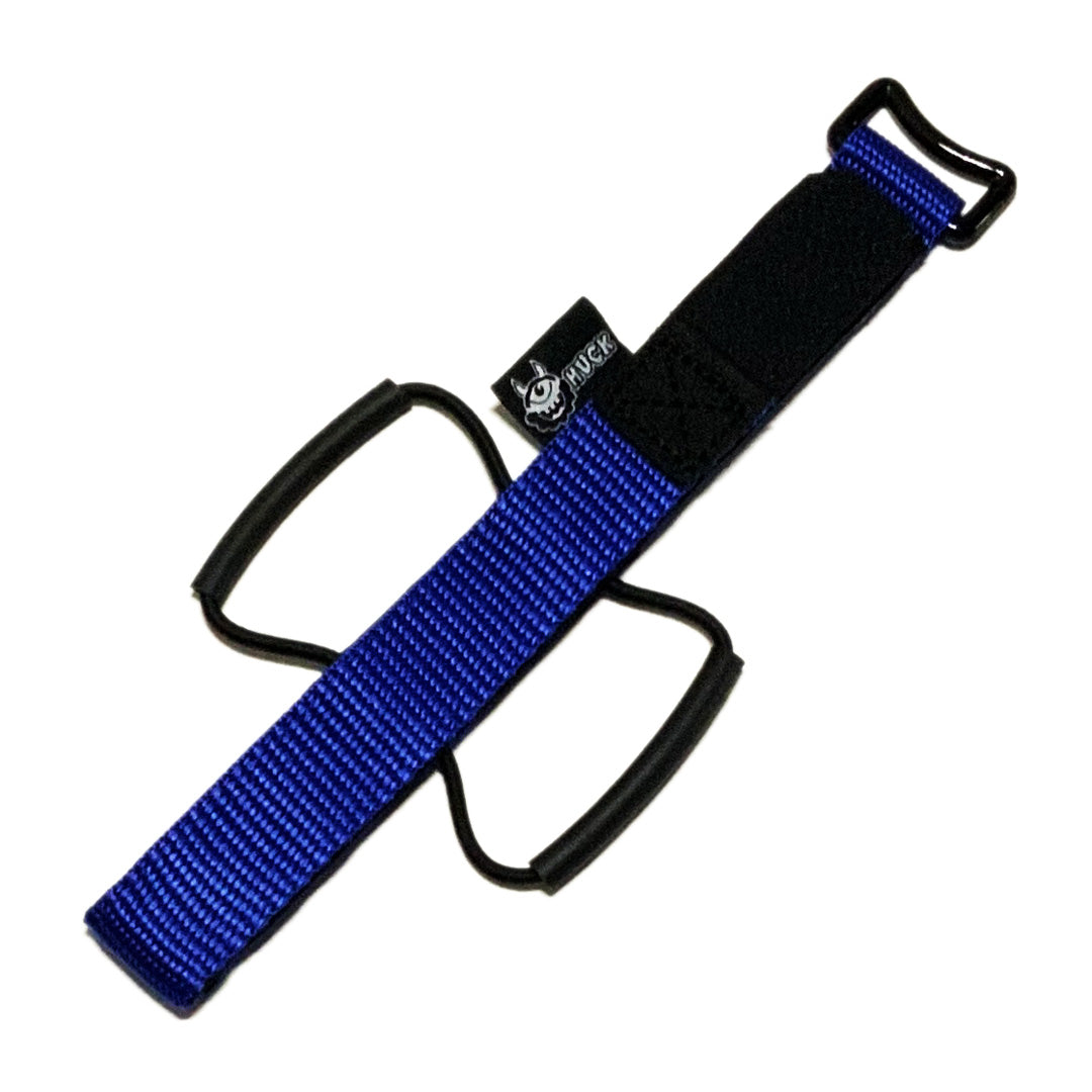 Huck XC Strap, Bike storage strap, indigo blue colour design. gift idea for mountain bikers, perfect gifts for cyclists