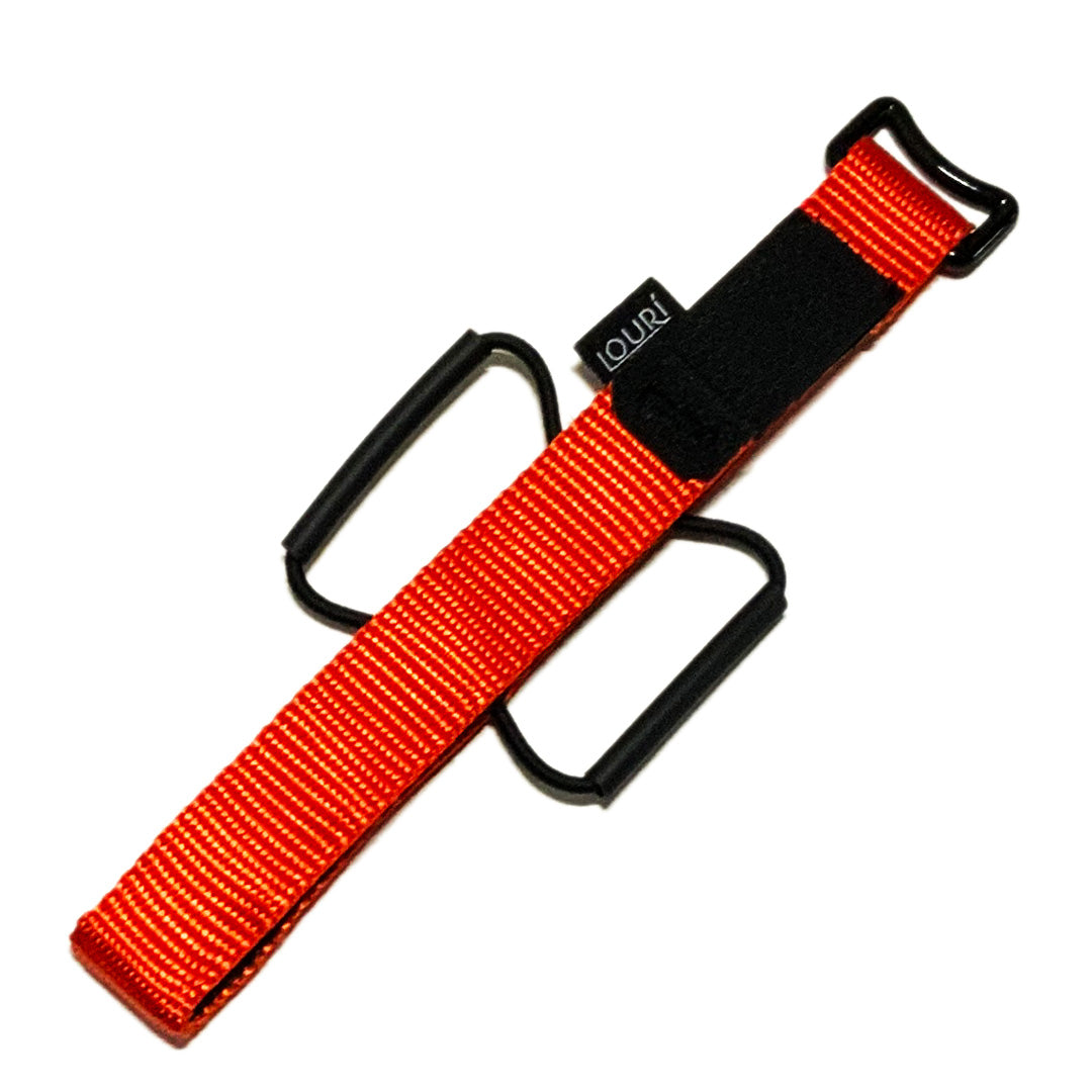 Huck XC Strap, Bike storage strap, orange colour. gift idea for mountain bikers, perfect gifts for cyclists