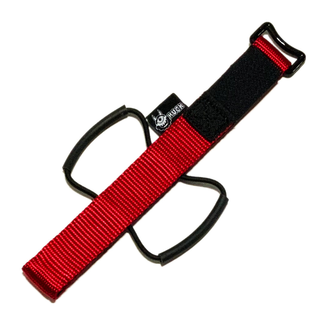 Huck XC Strap, Bike storage strap, Red colour. gift idea for mountain bikers, perfect gifts for cyclists