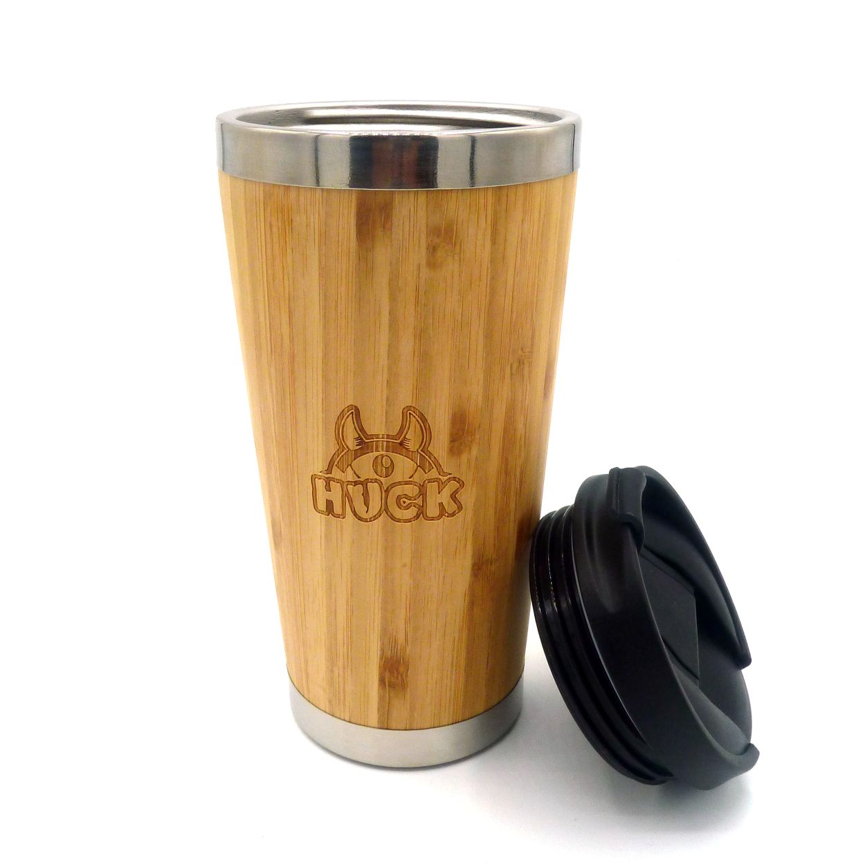 Huck Insulated Bamboo Cup 450ml